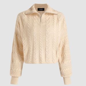 Soft cream cropped sweater